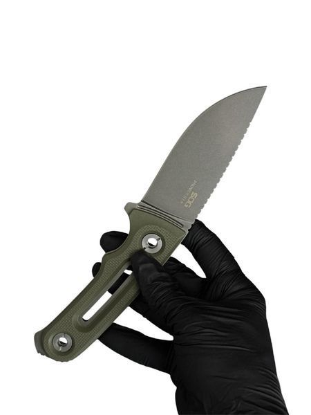 Туристичний ніж 2-2398 сталь D2 зелений (KN1078) KN1078 фото