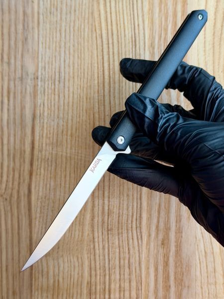 Нож складной Karda J097 black handle drop blade KB27 (1542) KB27 фото